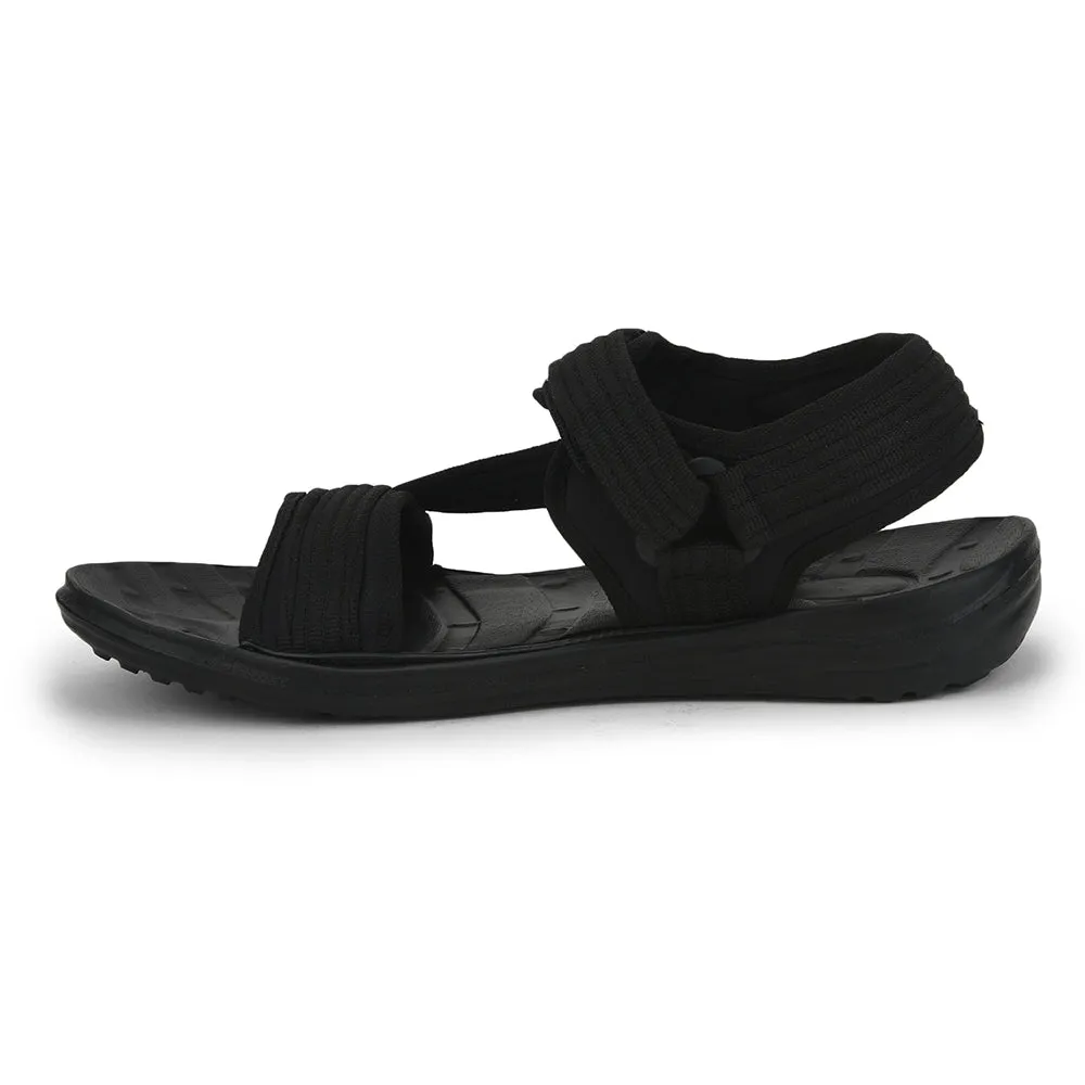 Gliders (Black) Casual Sandals For Men FIGHTER-N By Liberty