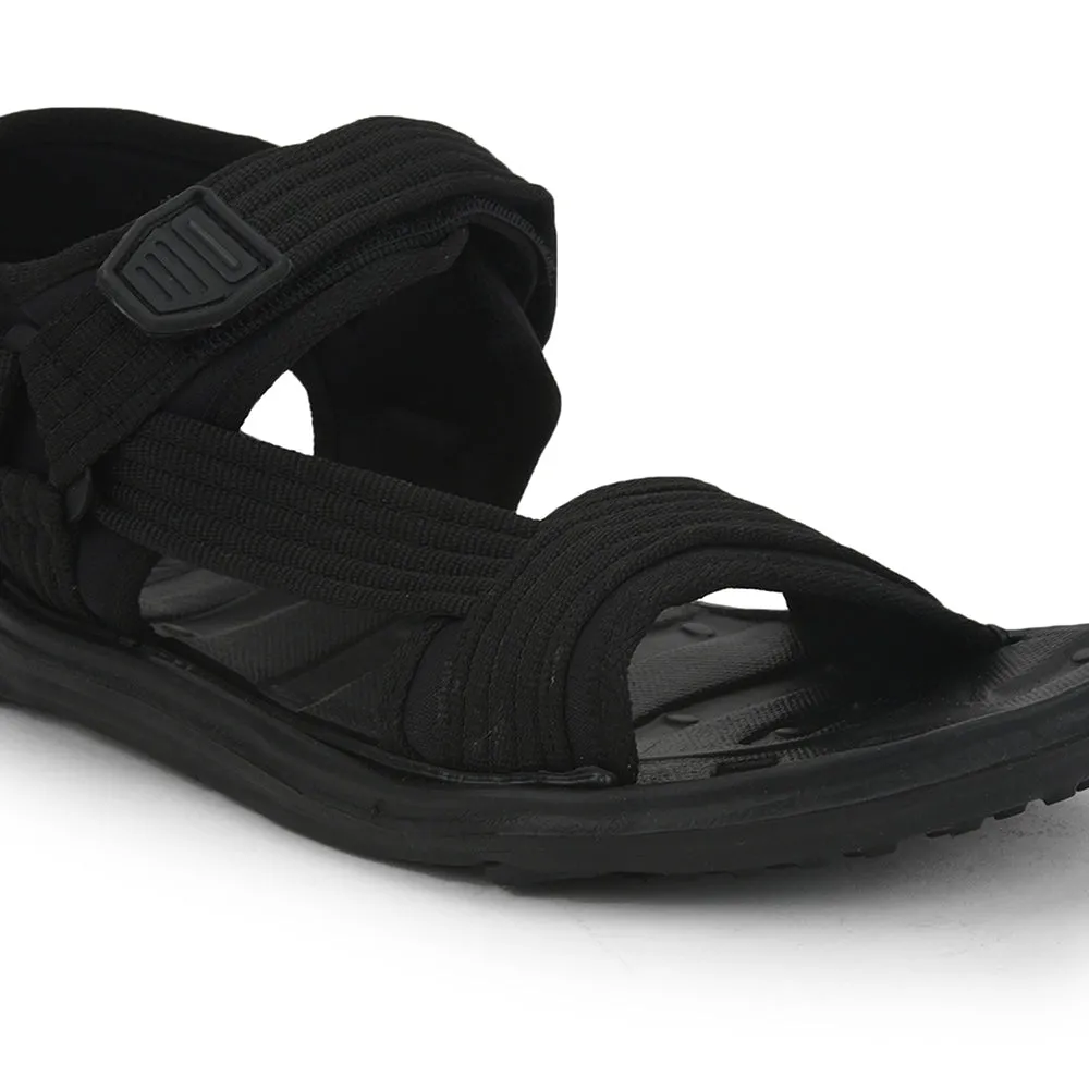 Gliders (Black) Casual Sandals For Men FIGHTER-N By Liberty