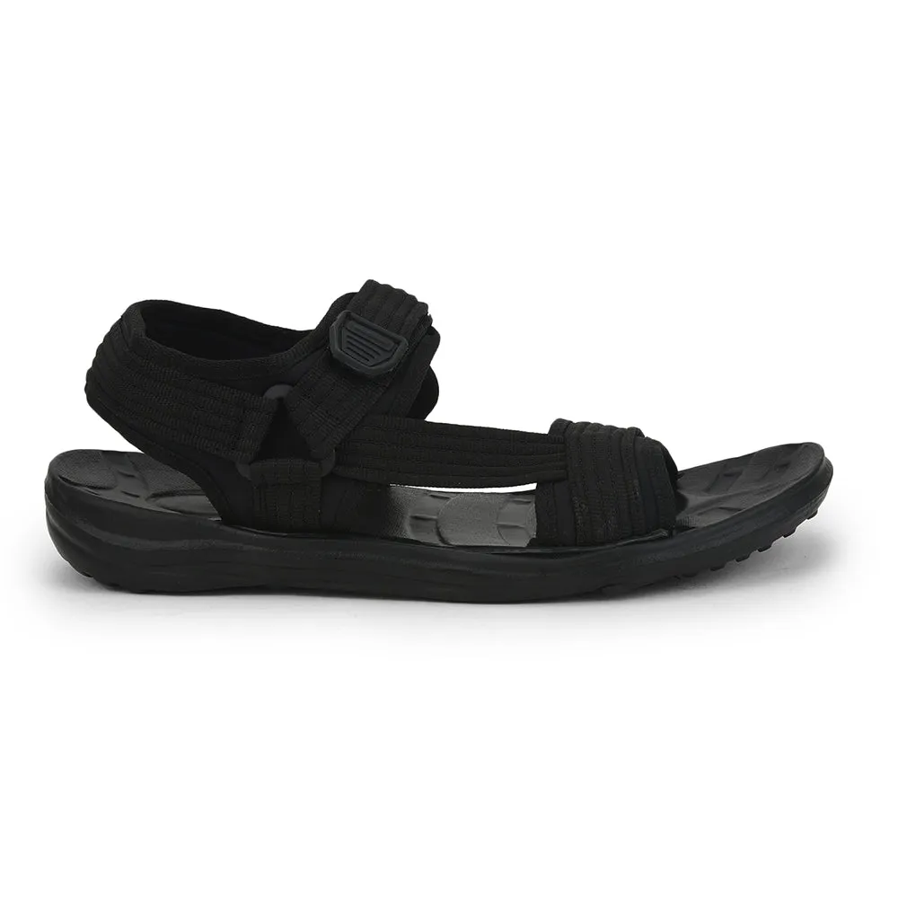 Gliders (Black) Casual Sandals For Men FIGHTER-N By Liberty