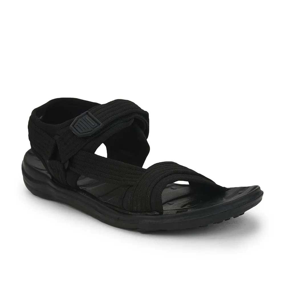 Gliders (Black) Casual Sandals For Men FIGHTER-N By Liberty