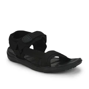 Gliders (Black) Casual Sandals For Men FIGHTER-N By Liberty