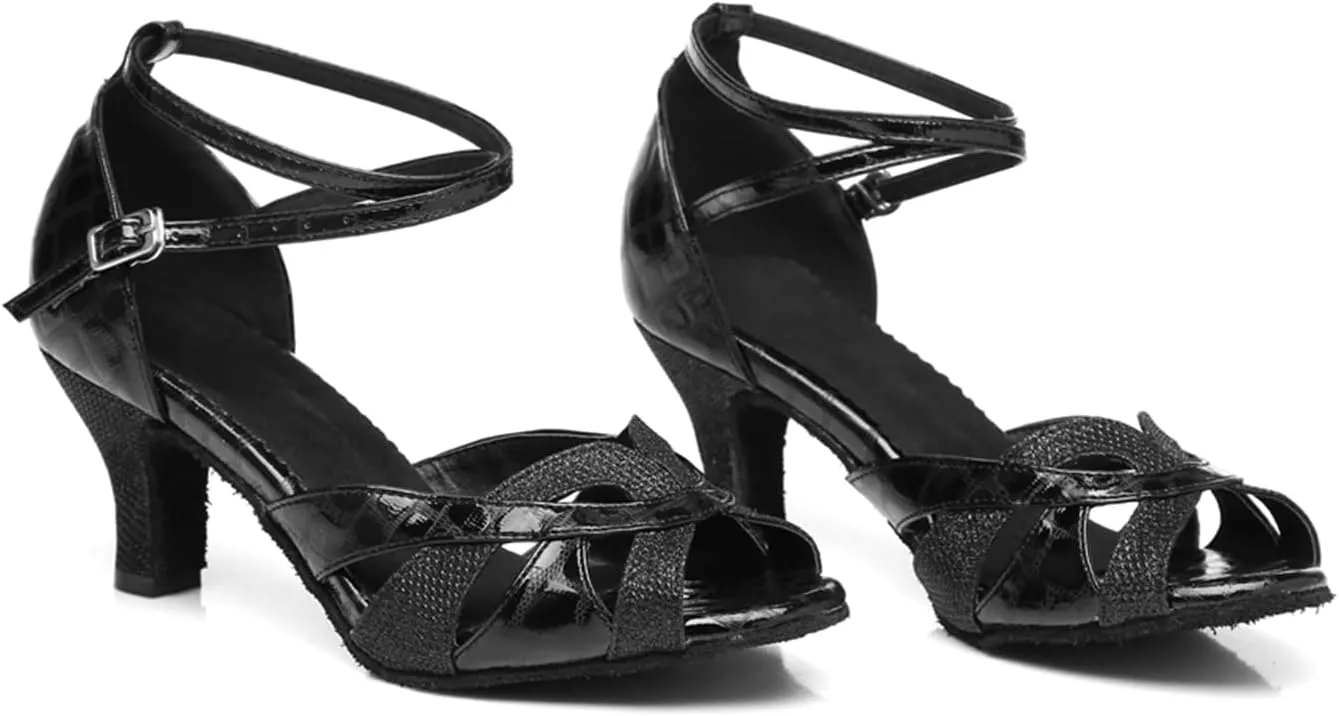 Glitter Ballroom Dance Shoes for Women Salsa Latin Tango Wedding Party