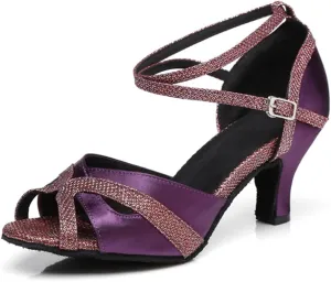 Glitter Ballroom Dance Shoes for Women Salsa Latin Tango Wedding Party