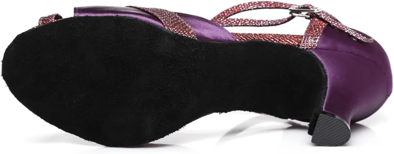 Glitter Ballroom Dance Shoes for Women Salsa Latin Tango Wedding Party