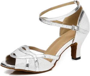 Glitter Ballroom Dance Shoes for Women Salsa Latin Tango Wedding Party