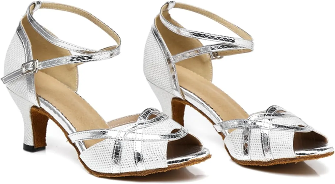 Glitter Ballroom Dance Shoes for Women Salsa Latin Tango Wedding Party