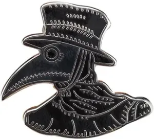 GuDeKe Plague Doctor Mask Enamel Funny Pins Lapel Backpacks Brooches Gifts