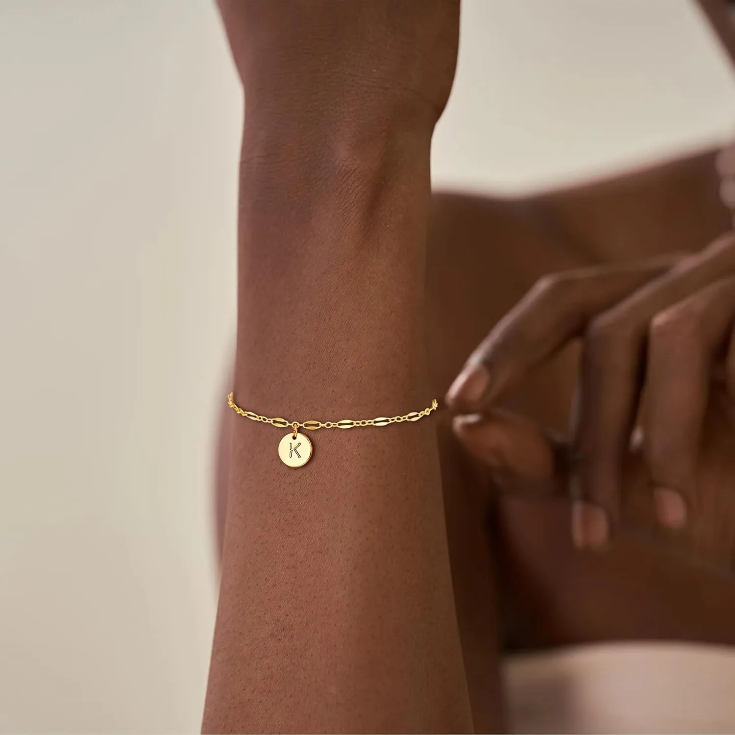 Hand Chain Initial Bracelet Ring Bracelet Hand Chain Gold Plated Letter Initial Bracelet Dainty Gold Bracelets Initial Bracelets for Women Trendy Birthday Jewelry Gifts
