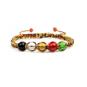 Handmade Colorful Rope Protection Bracelets Best Friendship Long Distance Touch Raksha Bandhan Bracelets Couples Relationship Bracelets for Women Mens Jewelry