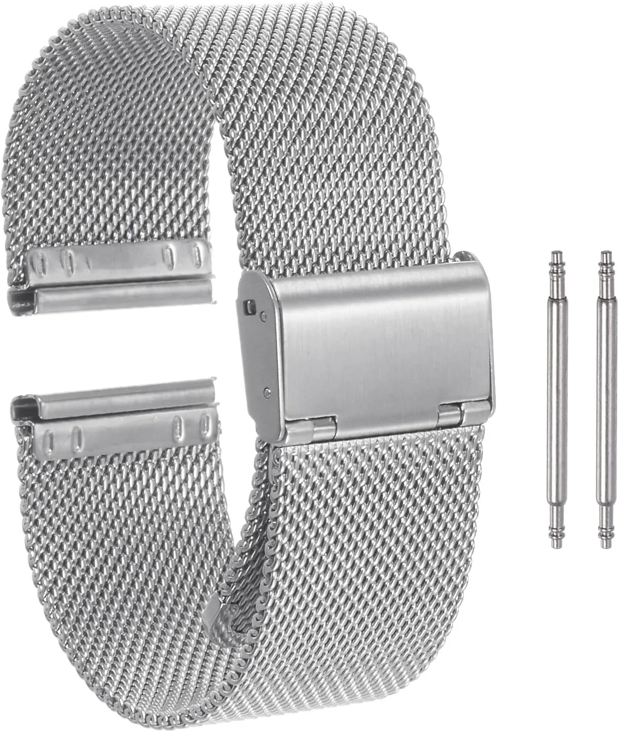 HARFINGTON Stainless Steel Mesh Watch Band Quick Release Adjustable Watch Strap for Men Women