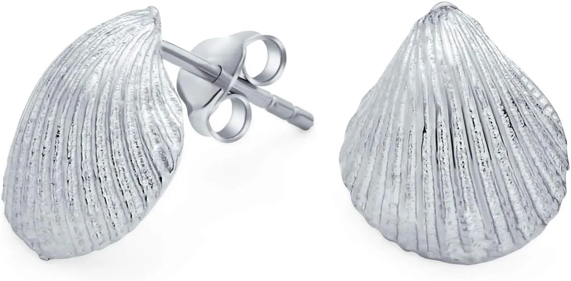 Hawaiian Seaside Escape Jewelry Set Sand Dollar, Starfish, Seashell Dangle Stud Earrings & Necklace for Women Teens 14K Gold-Plated .925 Sterling Silver with Lever Backs - Embrace Tropical Bliss