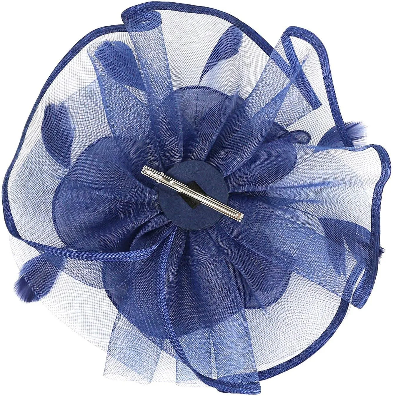 Holiday Fascinators for Women Organza Cocktail Removable Headpiece Church Wedding Tea Party Headband Hair Hoop Clip