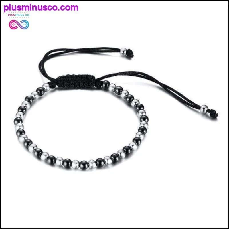 Infinity Men Bracelet Genuine Leather Black Hand Chain