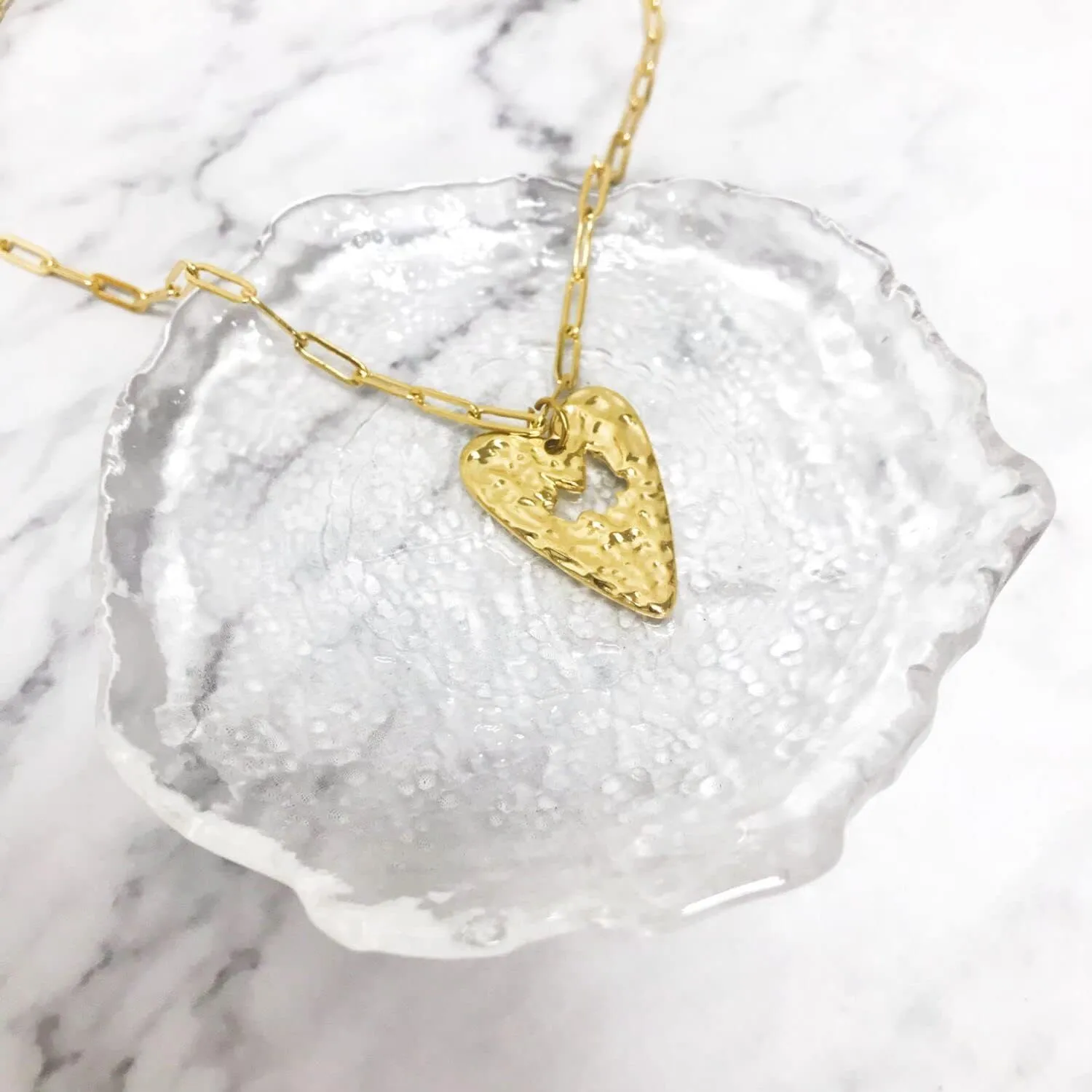 INS Premium Easy-matching Stainless Steel Gold Vintage Round Coin Cross Arrow Compass Moon Star Necklace Chain Hollow Heart Knocking Hammer Pattern Necklace Eyelash Eye Short Neckchain Life Tree Cherry Enamel Necklace