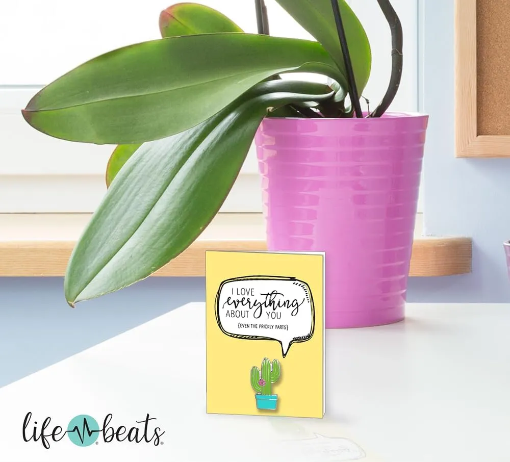 Inspirational Enamel Pin by LifeBeats | Cute Pin for Clothes, Jackets, Hats, Bags, and Lanyards | Hat Pin Comes with a Greeting Card | Lapel Pin with Sturdy Backing