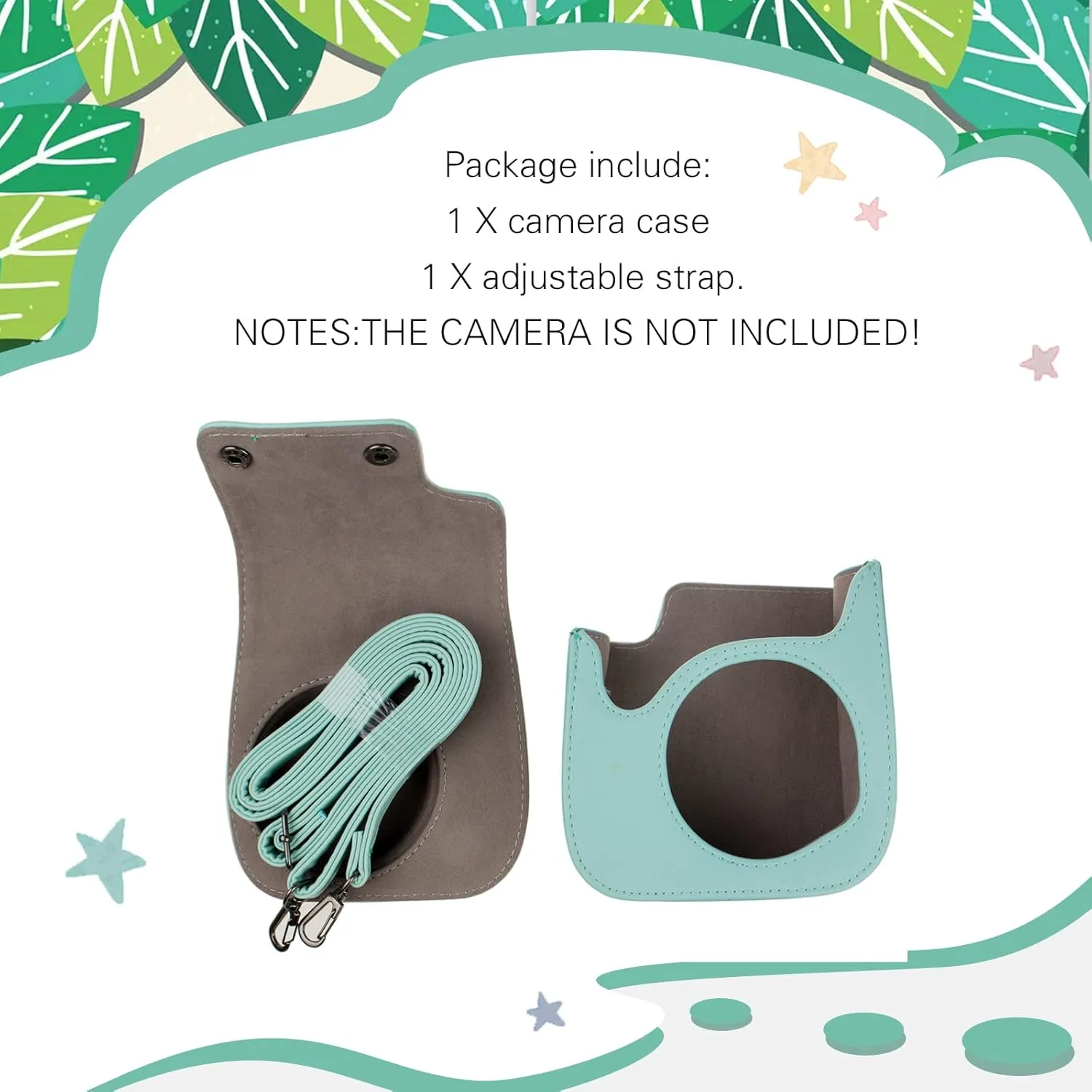 Instant Camera Case Compatible with Instax Mini 11/9/8/8 , PU Leather Bag with Pocket and Adjustable Shoulder Strap