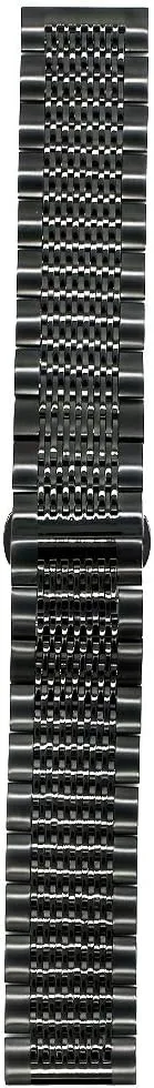 Juntan 20mm 22mm Mesh Stainless Steel Watch Band 316L Metal Quick Release Watch Strap for Men Women Black Silver Business Replacement Band with Deployment Butterfly Clasp