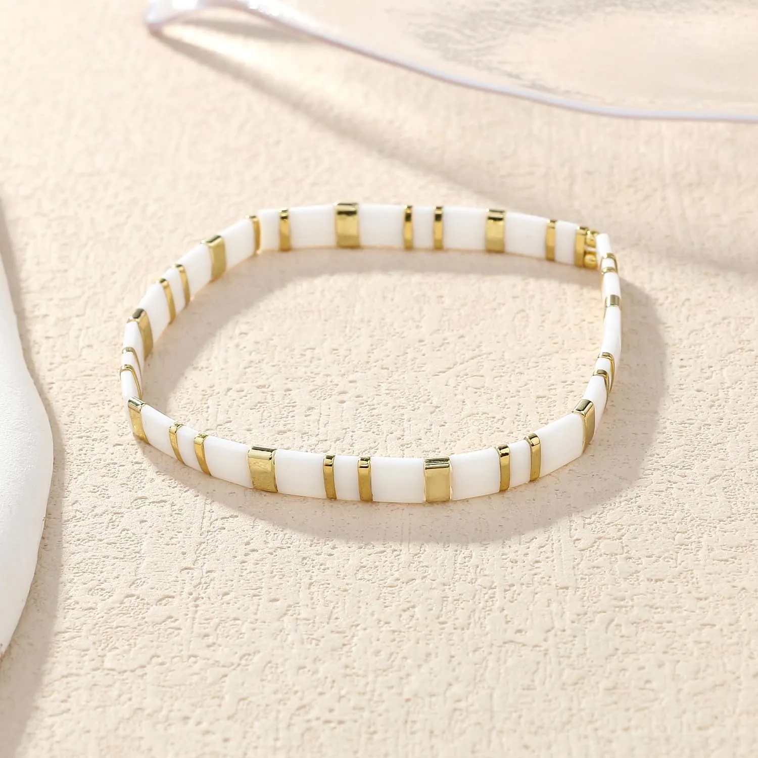 KELITCH Women Stretch Bracelets Tila Beaded Candy Colors Friendship Bracelets New