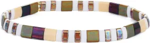 KELITCH Women Stretch Bracelets Tila Stretch Bracelets Miyuki Beaded Friendship Bracelet