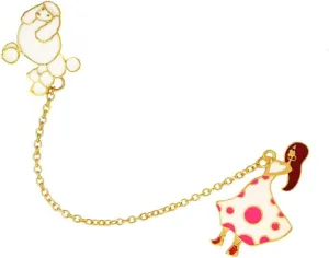 KESYOO 2pcs Dog Brooch Collar Brooch Enamel Brooches Chain Brooch Puppy Pin Enamel Brooch Pin Puppy Lapel Pin Cute Pin Brooches for Women Shirt Brooch Collar Chain Collar Pin Girl