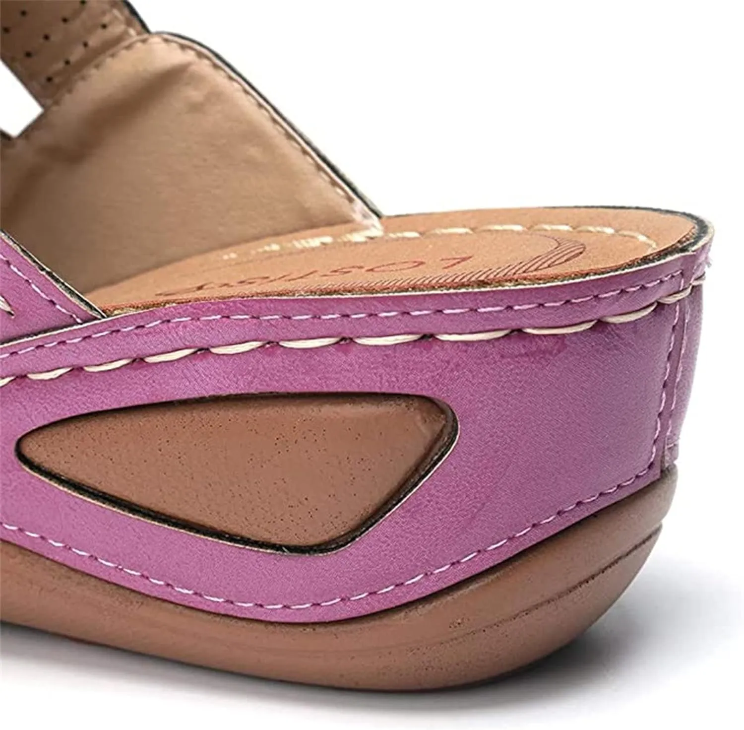 Ladmiple Fashion Sandals Women Dressy Summer Flat Orthotic Slides Comfortable Walking Orthopedic Flip Flops with Arch Support