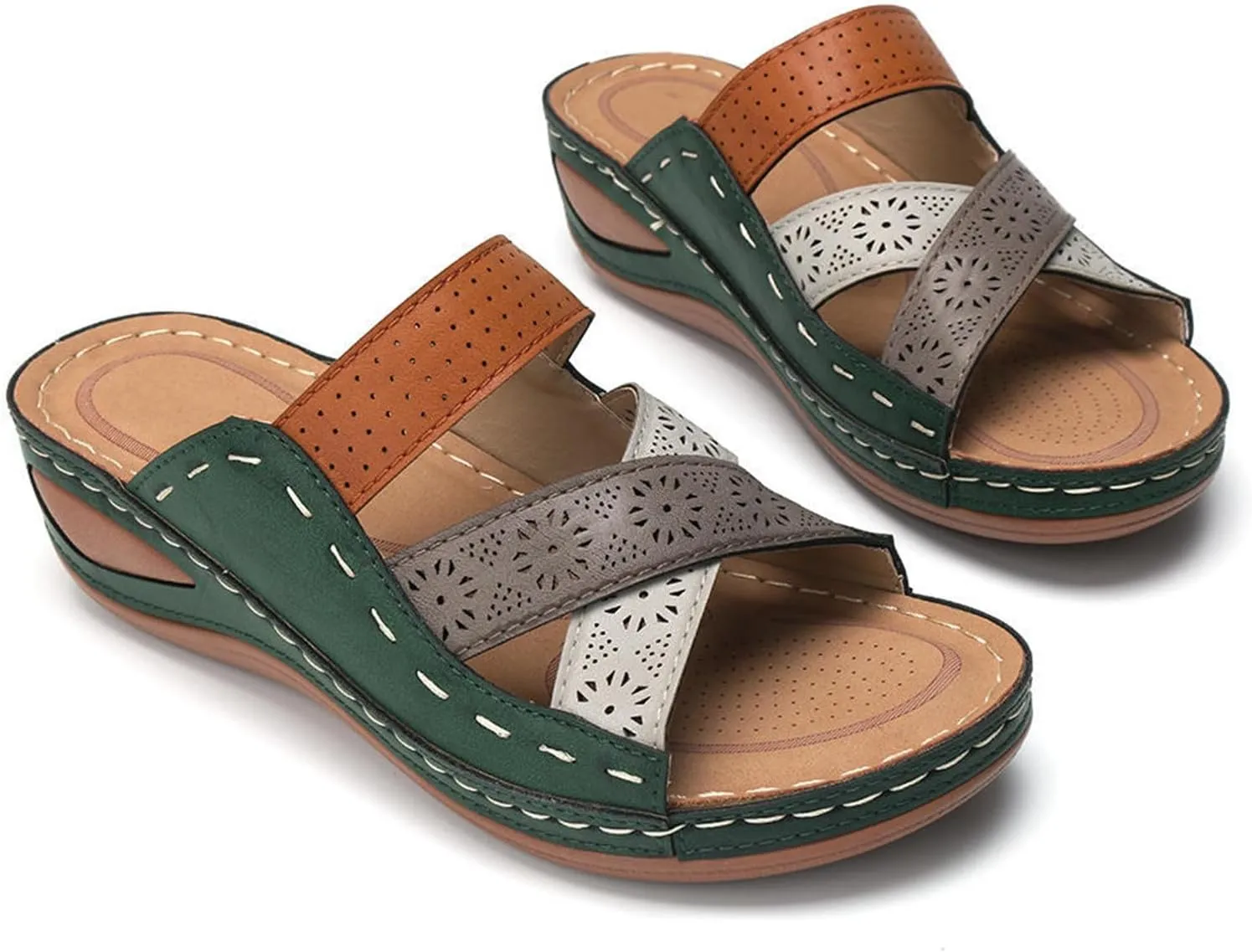 Ladmiple Orthotic Dress Sandals For Women With Arch Support Fashion Comfortable Slides Slippers Orthopedic Flip Flops