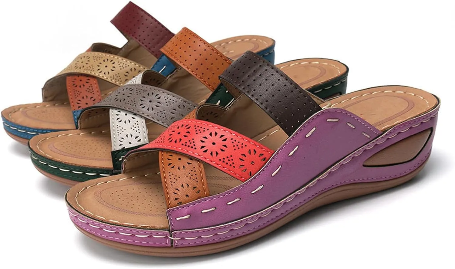 Ladmiple Orthotic Dress Sandals For Women With Arch Support Fashion Comfortable Slides Slippers Orthopedic Flip Flops