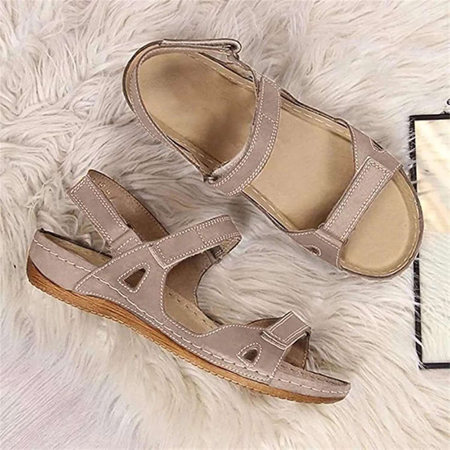 Ladmiple Orthotic Sandals For Women Dressy Summer Flips Flops Arch Support for Flat feet Orthopedic Slides Plantar Fasciitis