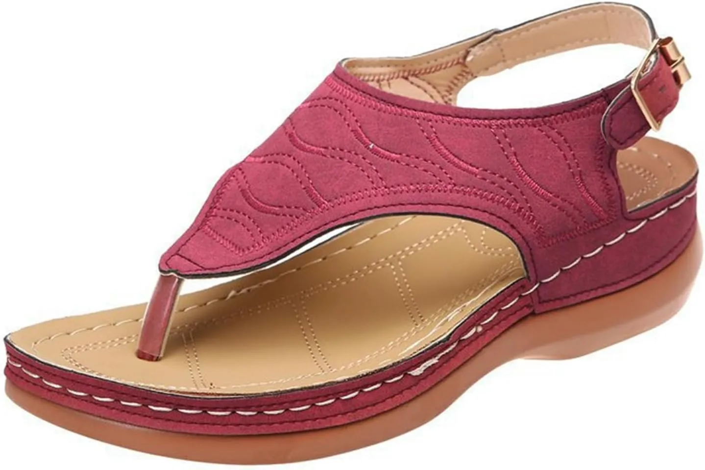 Ladmiple Orthotic Sandals For Women Wide Width Comfortable Arch Support Orthopedic Flip Flops Dressy Summer Walking Slides