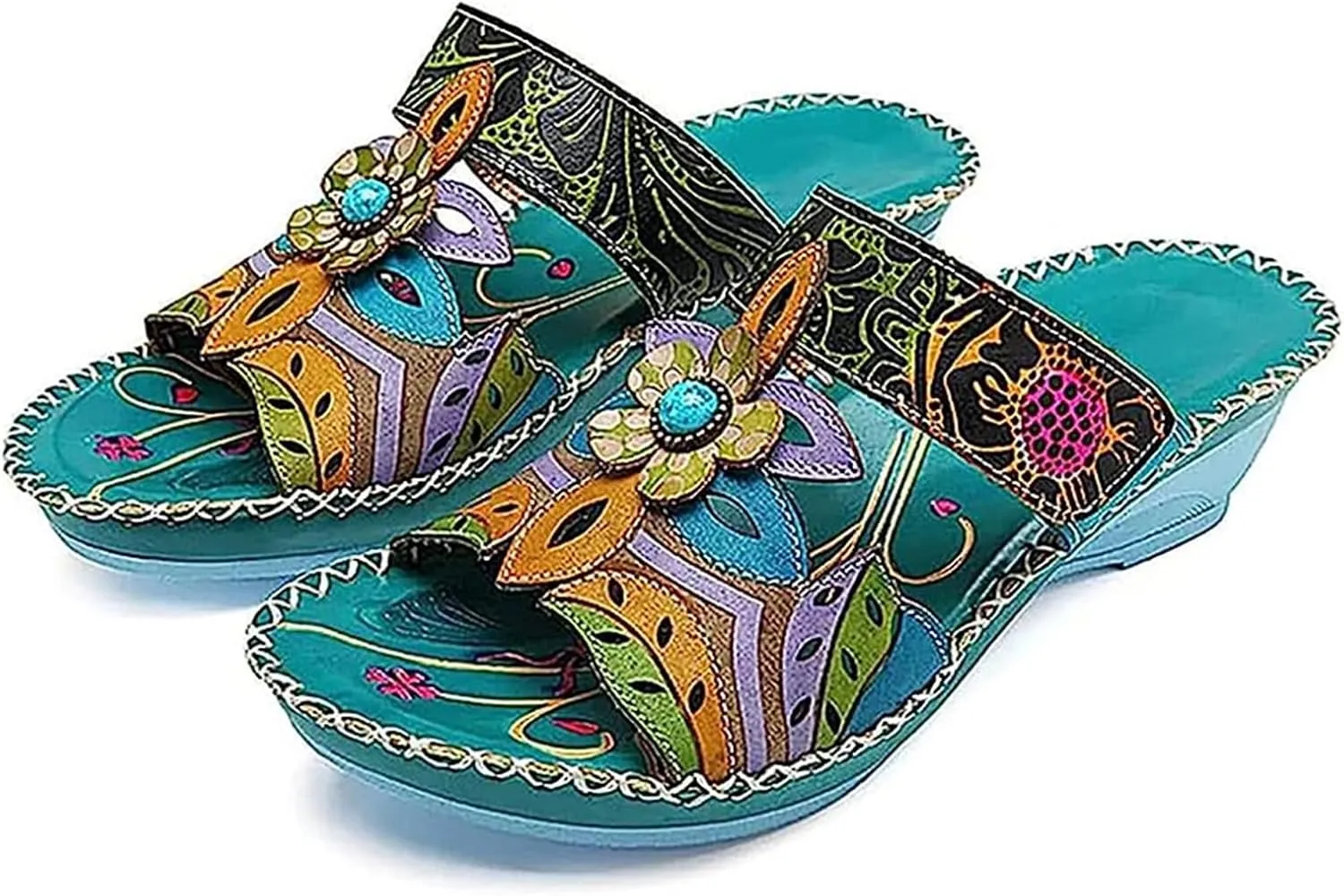 Ladmiple Sandals Women Comfortable Dressy Arch Support Fashion Orthotic Slides Ladies Athletic Slip On Orthopedic Slippers
