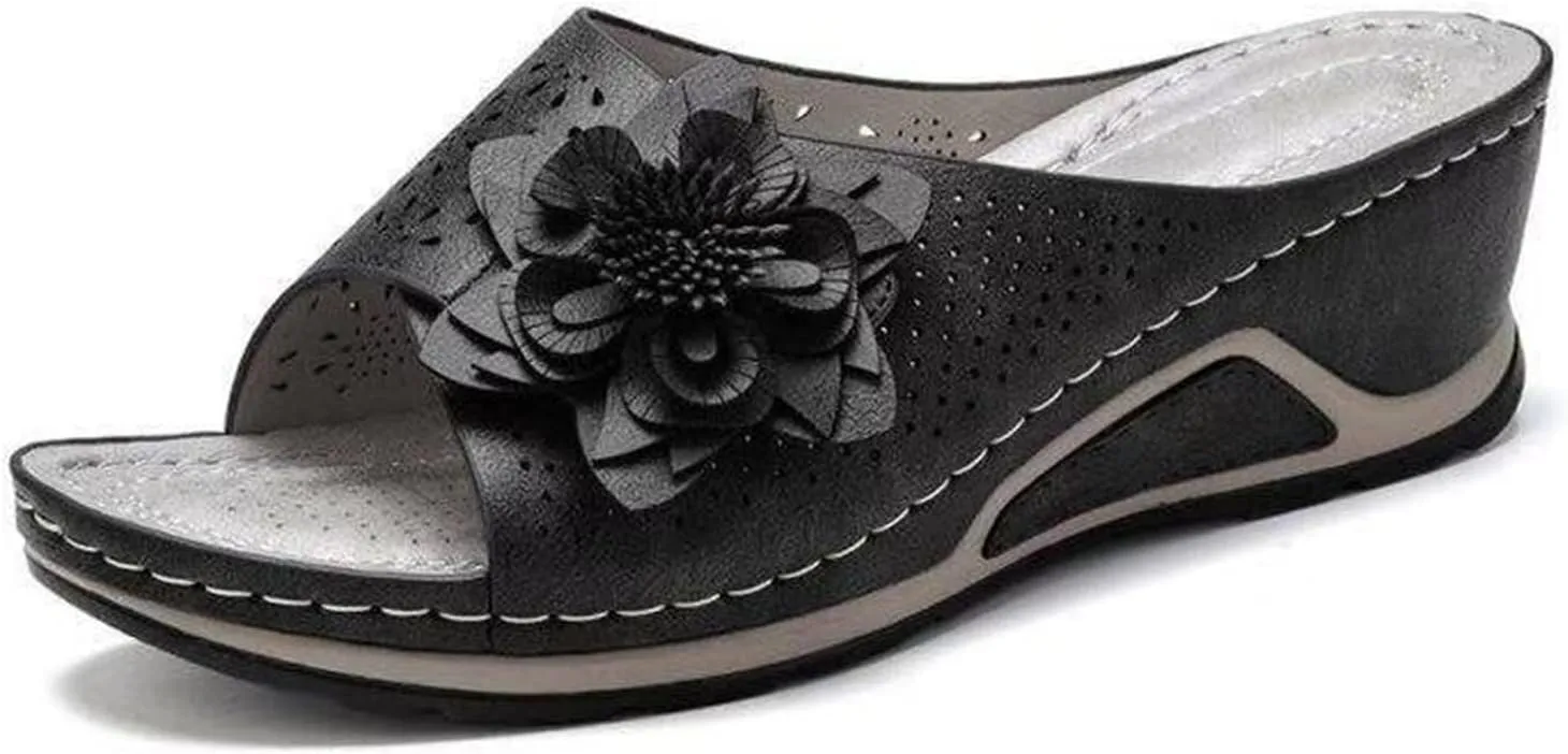 Ladmiple Sandals Women Dressy Comfortable Flat Walking Orthopedic Flip Flops Summer Orthotic Slides with Arch Support 2024