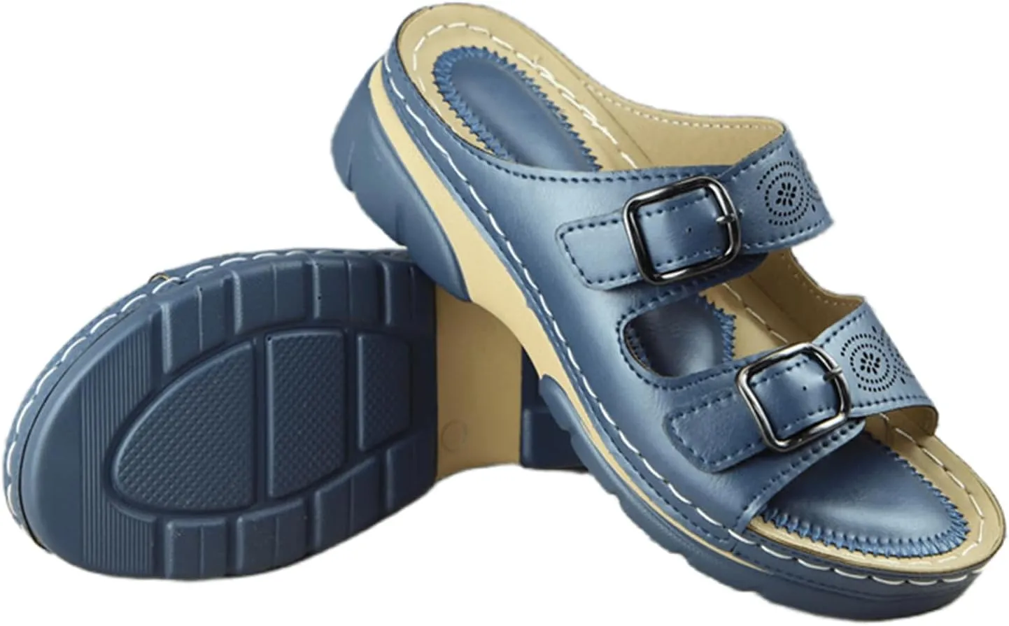 Ladmiple Womens Sandals Comfortable Walking Orthopedic Arch Support Flip Flops Dressy Summer Beach Shoes Orthotic Slides
