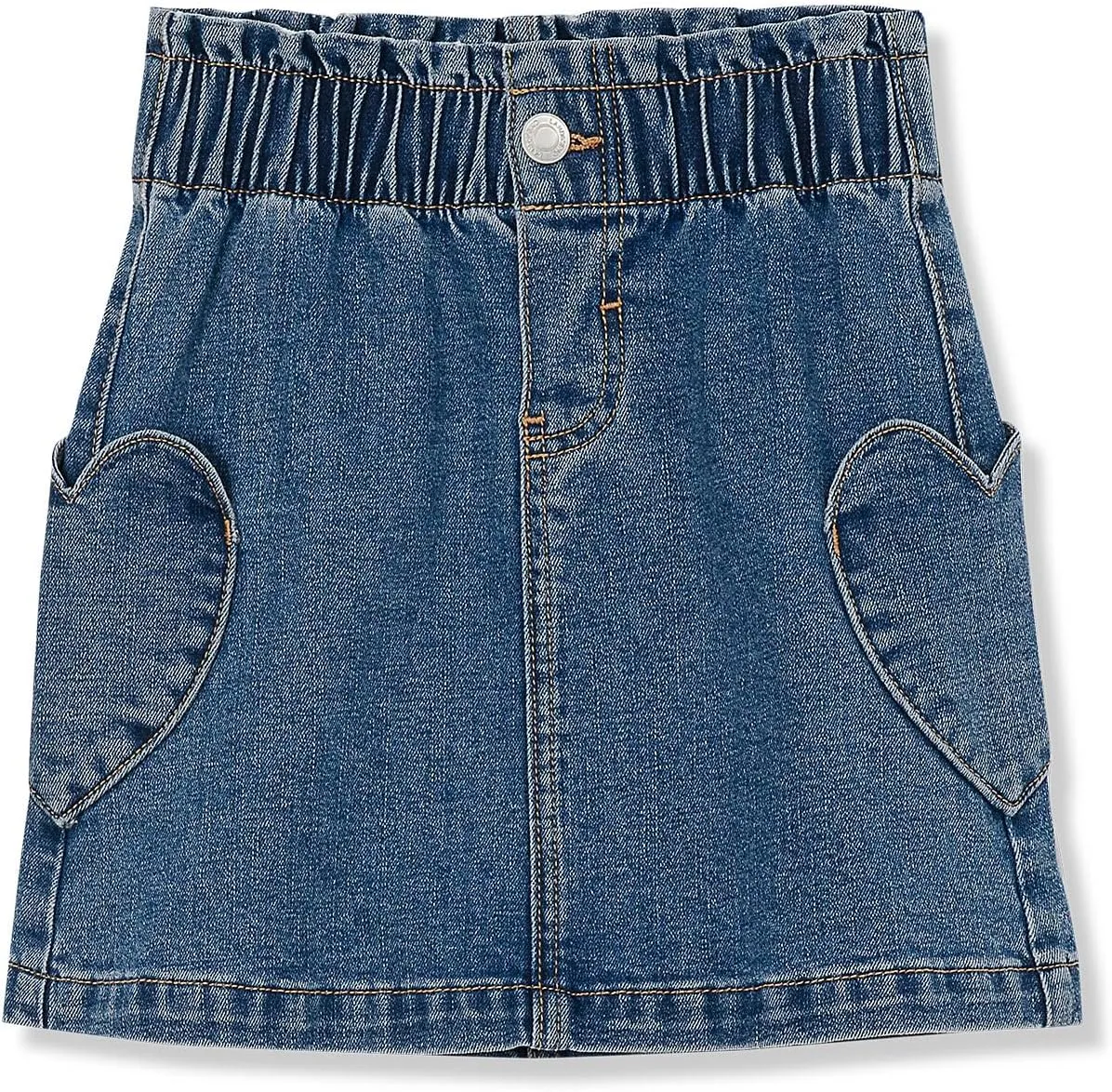 Lands' End Girls Paperbag Denim Skirt