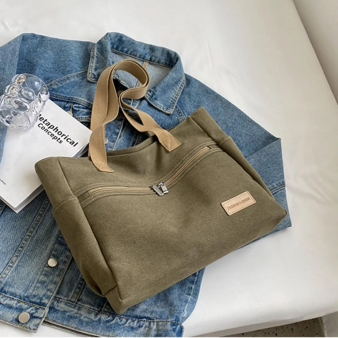 LAPRBY Canvas Tote Bag Aesthetic Tote Bag Aesthetic Bucket Bag Canvas Tote Bags for Women