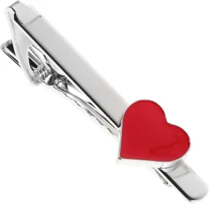 LIFKOME Heart-shaped Tie Clip for Men Elegant Business Accessory Simple Design for Valentine S Day Office Wear Versatile Fashion Jewelry for Holidays Special Occasions