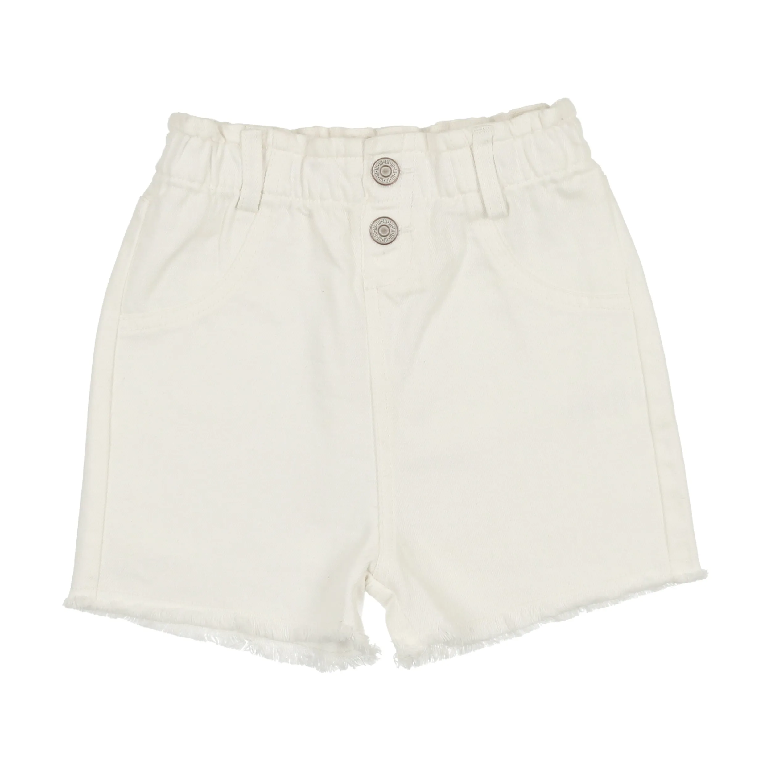 LIL LEGS White Denim PAPERBAG SHORTS