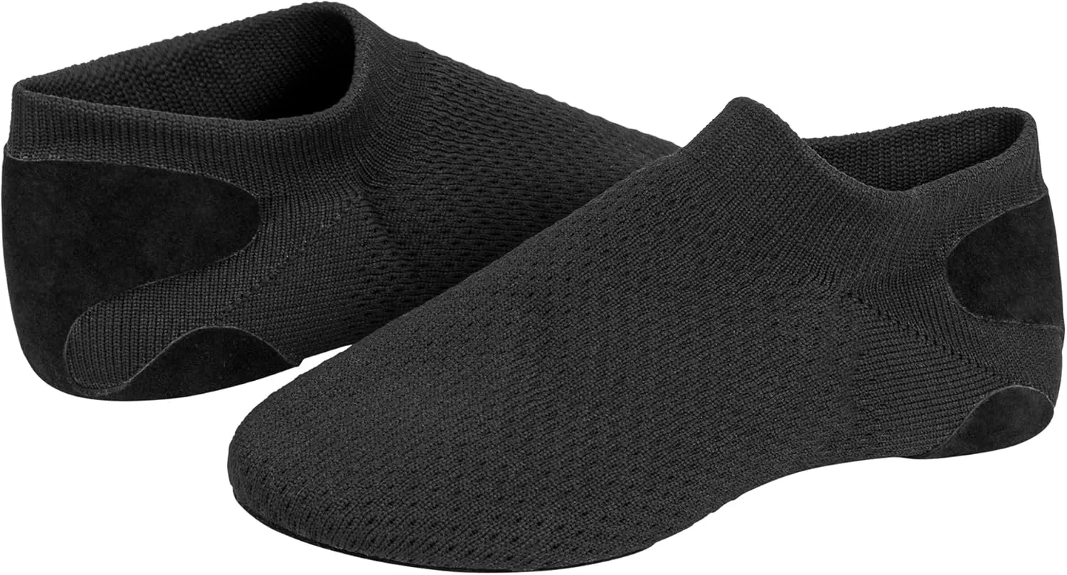 Linodes Unisex 019 Nylon Upper Leather Sole Slip-on Jazz Shoe for Women and Men's Dance Shoes