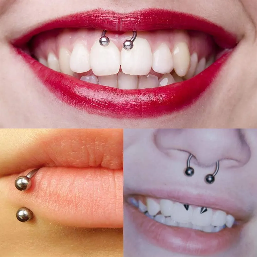 Longita Septum Rings Septum Jewelry 16g 18g Septum Ring Septum Piercing 20g Horseshoe Earring Hoop Lip Ring Silver Black Gold