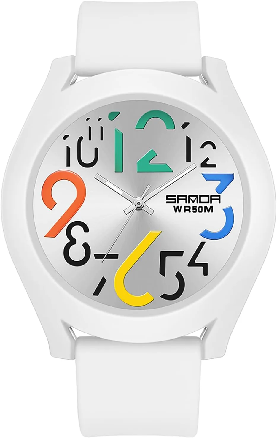 MASTOP Unisex Waterproof Analog Watch  Large Face Wrist Watch with Big Arabic Numbers, Business Casual Dress Watches for Men & Women, Easy-to-Read Round Dial Nurse Watches