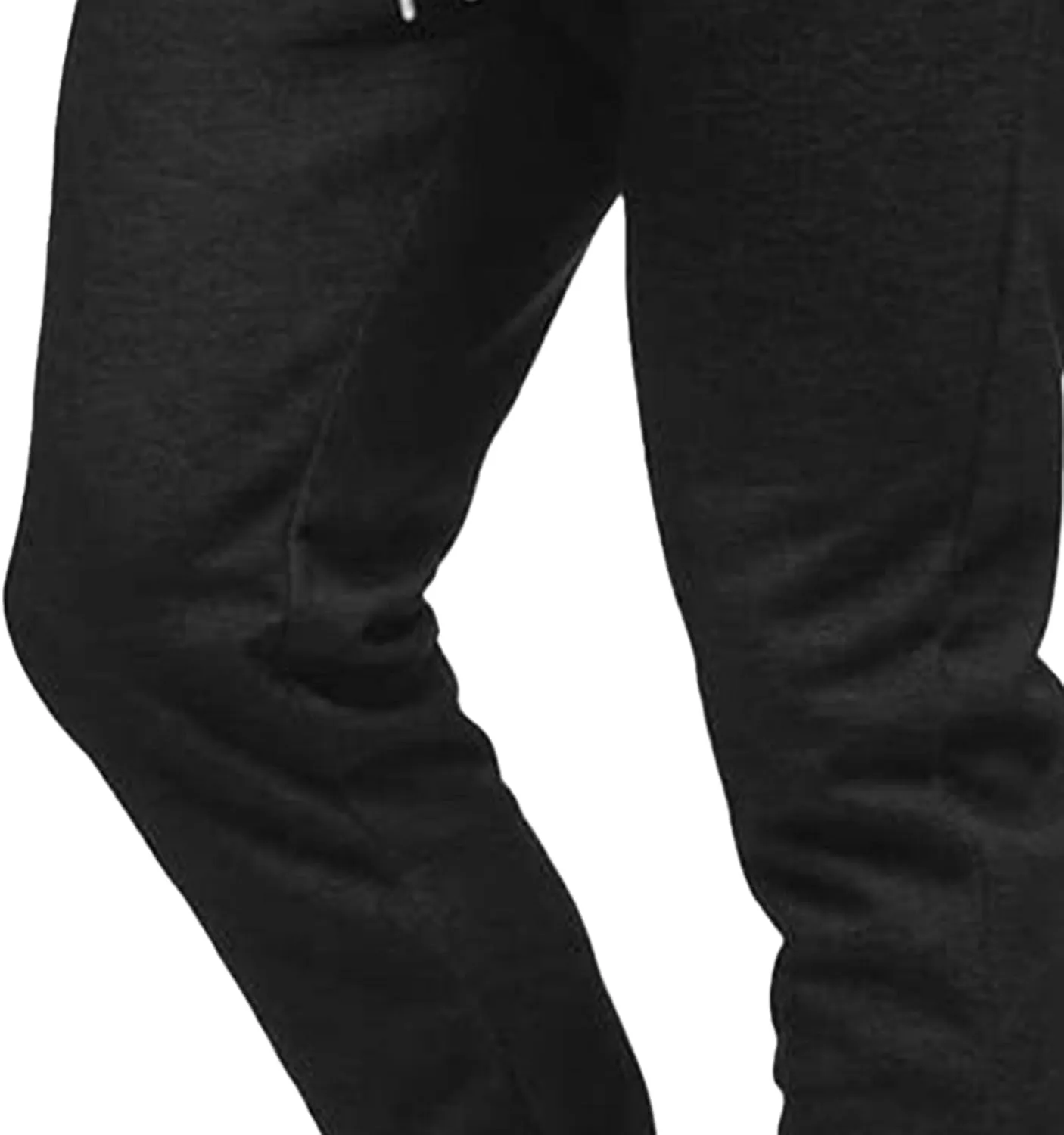 Men's Breathable Slim Fit Gym Pants Stretch Drawstring Athletic Trousers Casual Solid Joggers Sweatpants