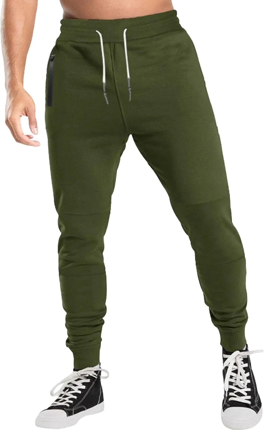 Men's Casual Solid Drawstring Workout Pants Breathable Baggy Outdoor Trousers Comfort Stretch Summer Sweatpants