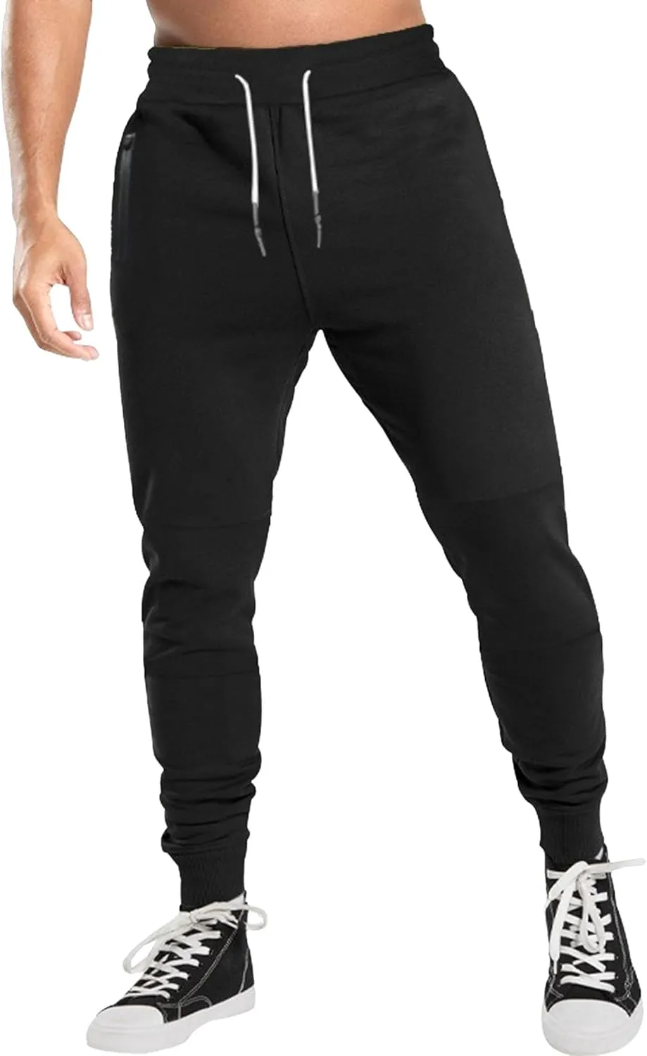 Men's Casual Solid Drawstring Workout Pants Breathable Baggy Outdoor Trousers Comfort Stretch Summer Sweatpants