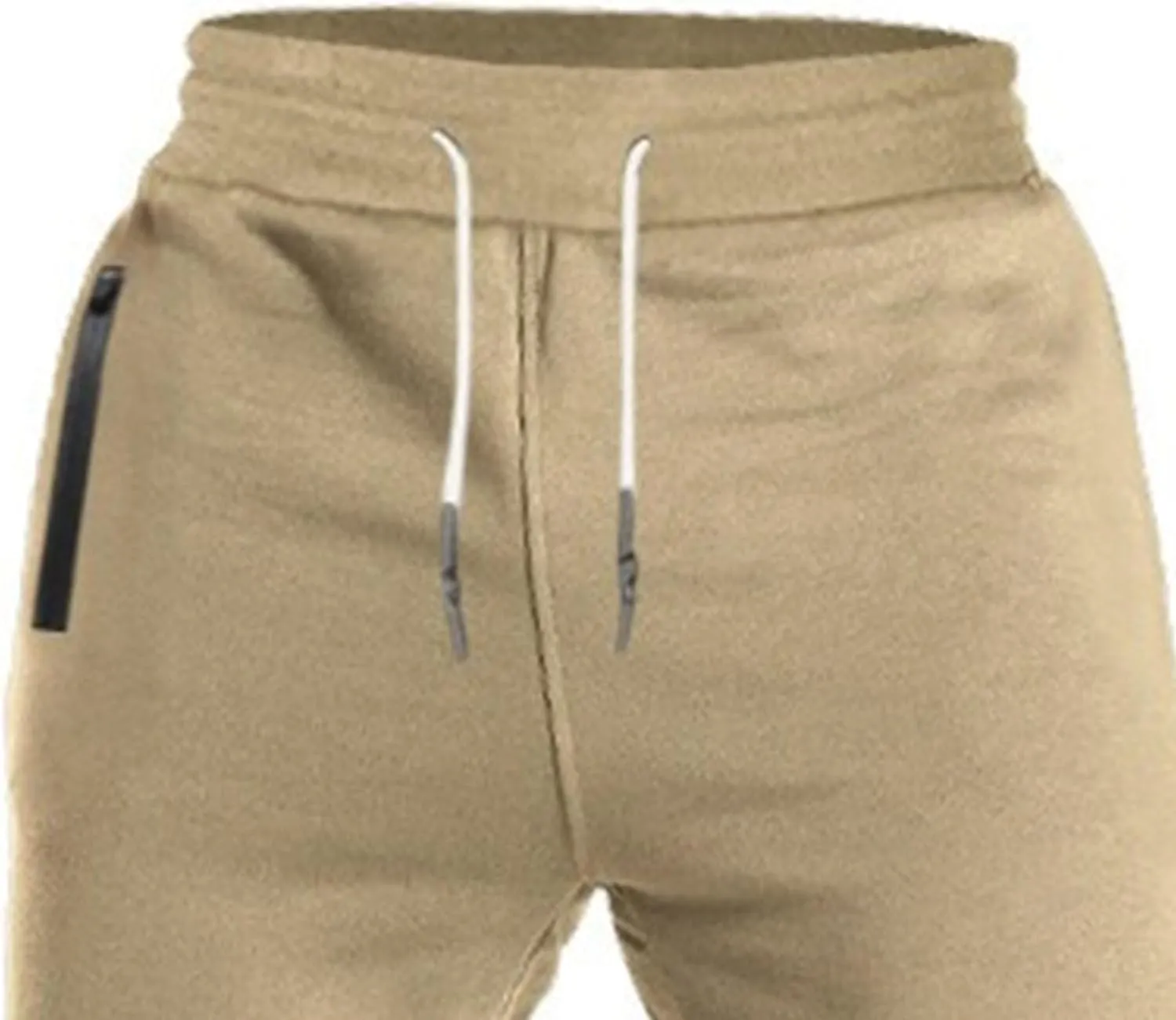 Men's Casual Solid Drawstring Workout Pants Breathable Baggy Outdoor Trousers Comfort Stretch Summer Sweatpants