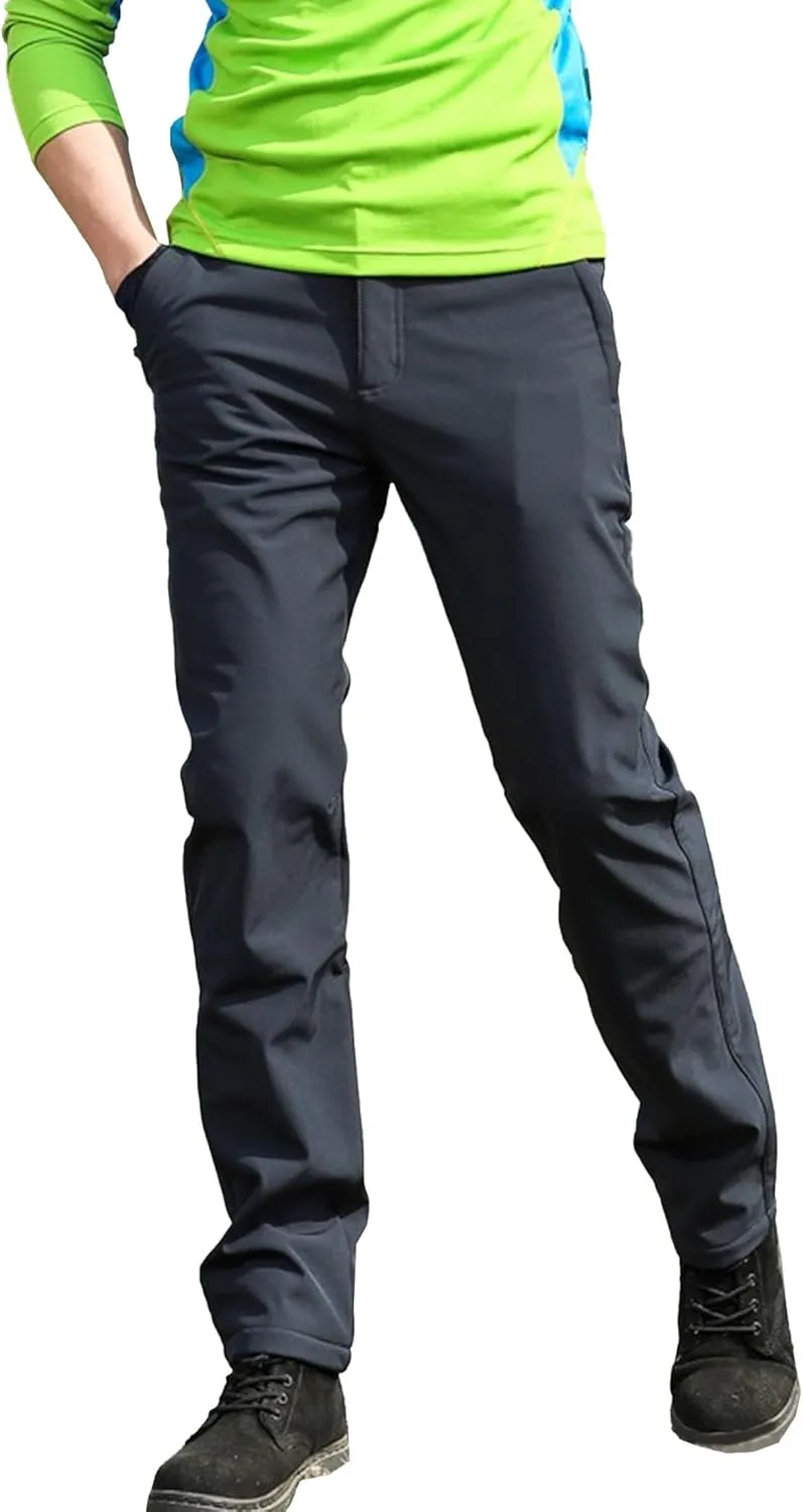Men's Comfort Stretch Solid Workout Pants Elastic Waist Breathable Outdoor Trousers Stylish Fall Winter Sweatpants