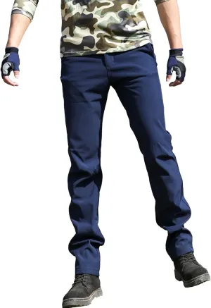 Men's Comfort Stretch Solid Workout Pants Elastic Waist Breathable Outdoor Trousers Stylish Fall Winter Sweatpants