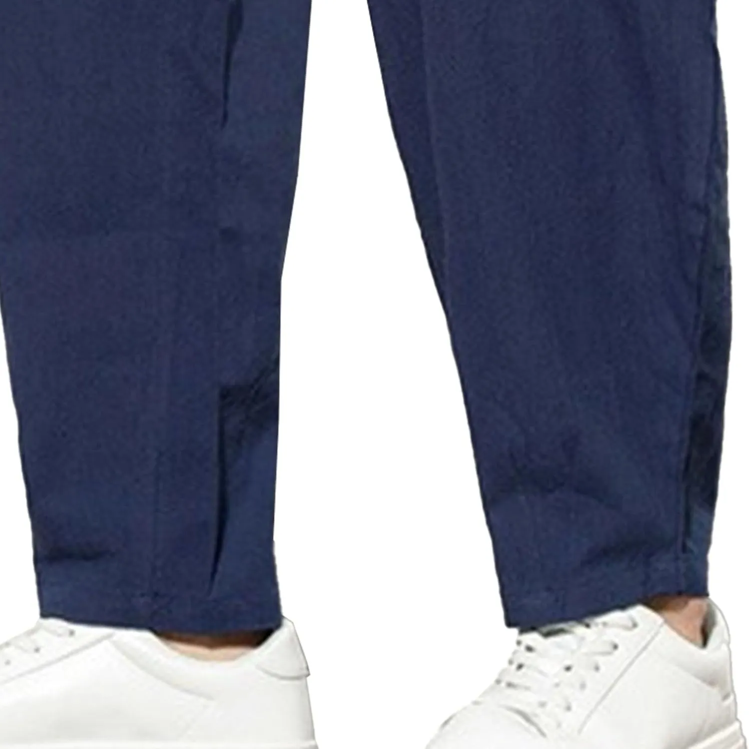 Men's Loose Fit Drawstring Hiking Pants Cotton Linen Breathable Outdoor Trousers Solid Casual Summer Sweatpants