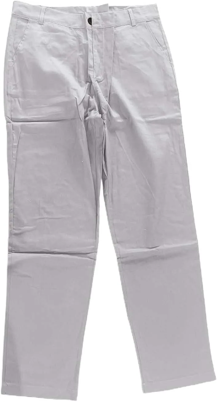 Mens Slim Fit Casual Stretch Khaki Pants with Pockets Straight Flat-Front Golf Slacks for Men Breathable Chinos Dress Pants