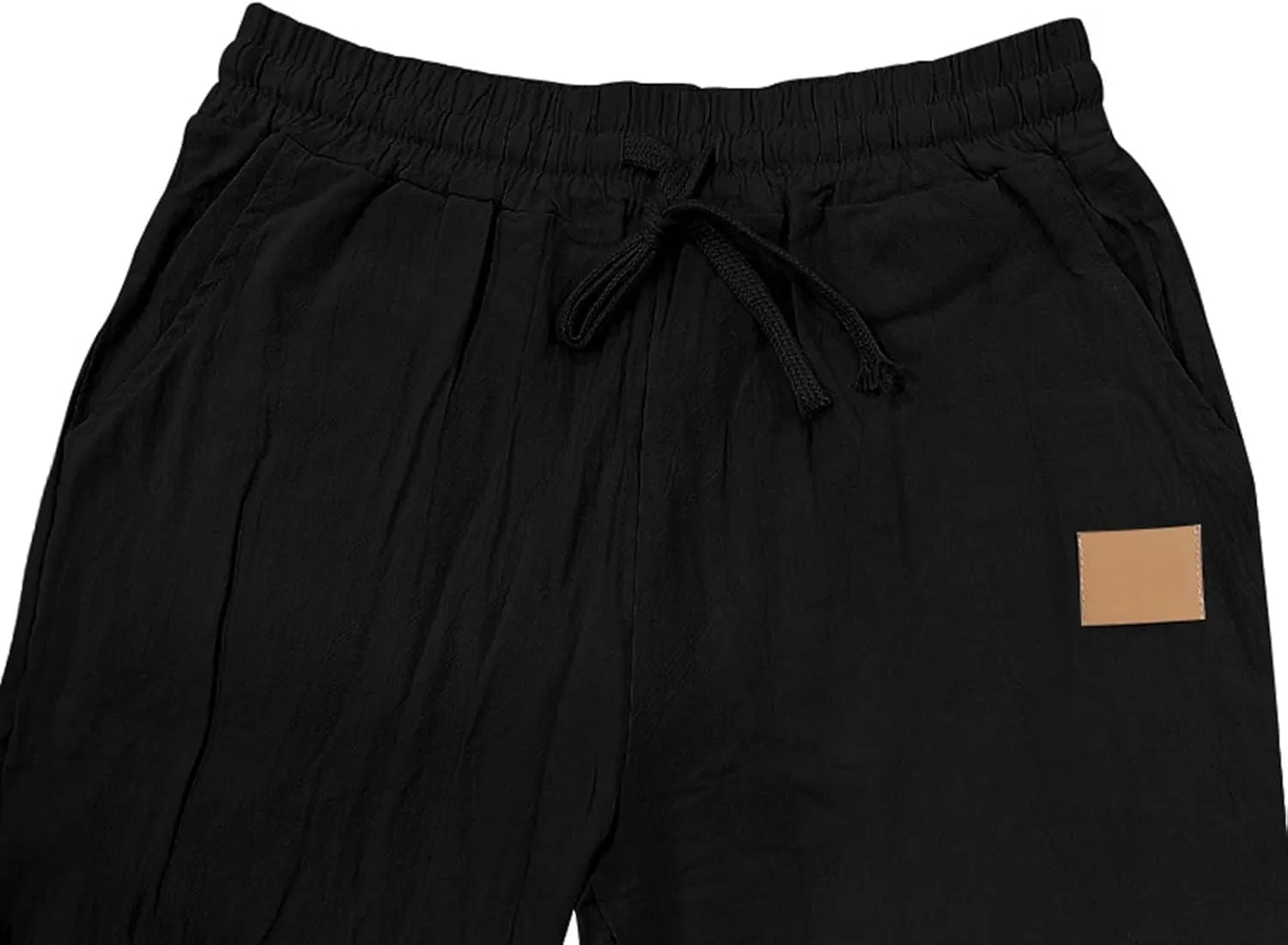 Men's Sports Pants, Beach Sun Protection Elastic Band Trousers, Straight Casual Solid Thin Breathable Sports Pants