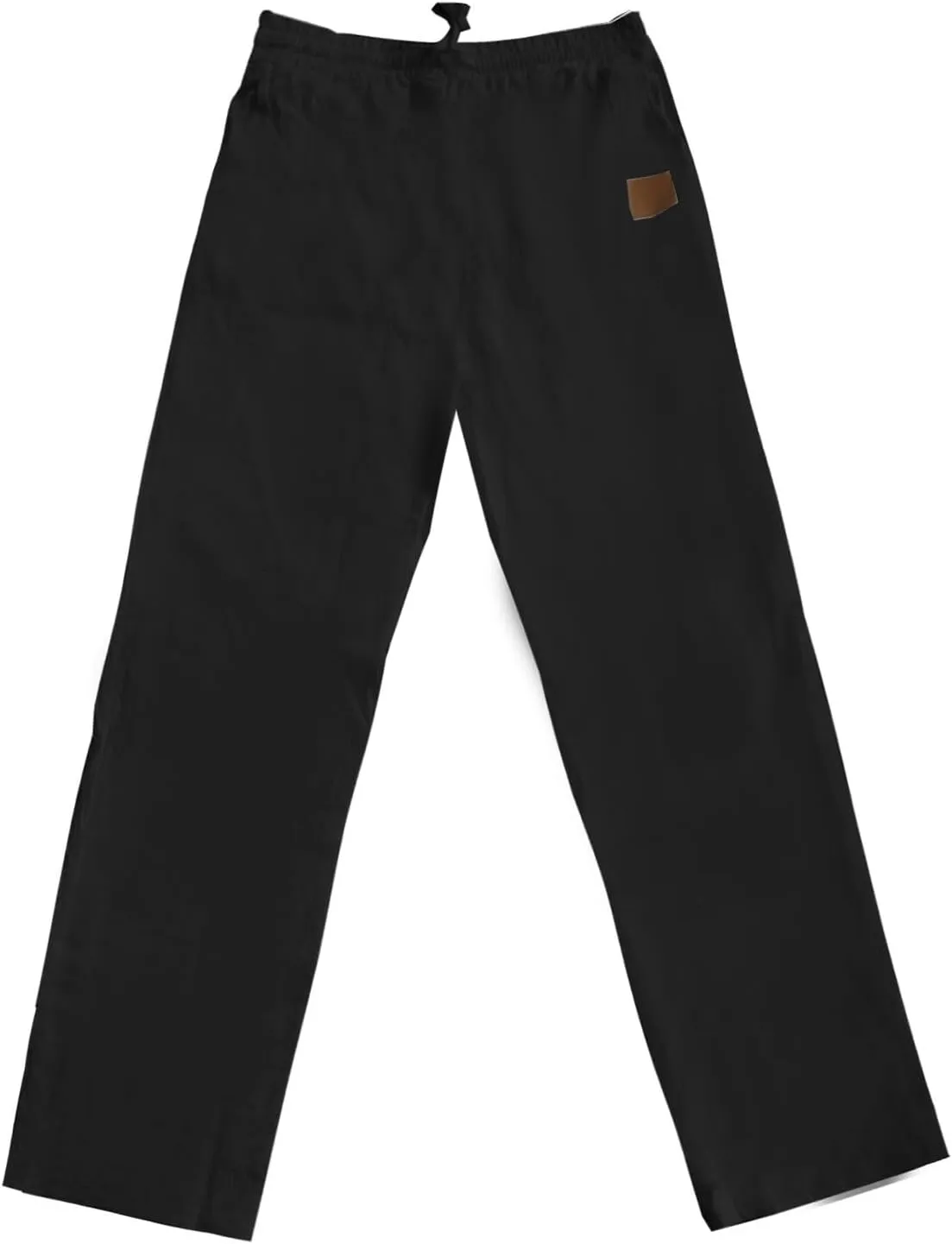 Men's Sports Pants, Beach Sun Protection Elastic Band Trousers, Straight Casual Solid Thin Breathable Sports Pants