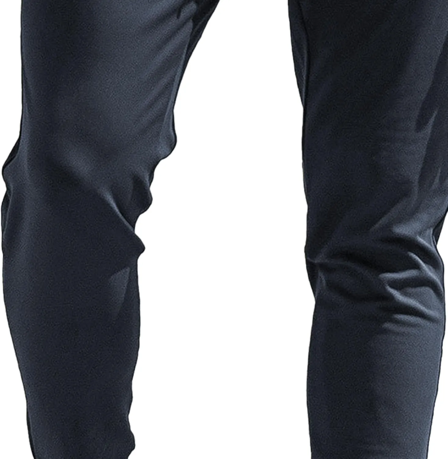 Men's Stretch Slim Fit Casual Athletic Pants Drawstring Comfort Running Trousers Solid Breathable Gym Sweatpants